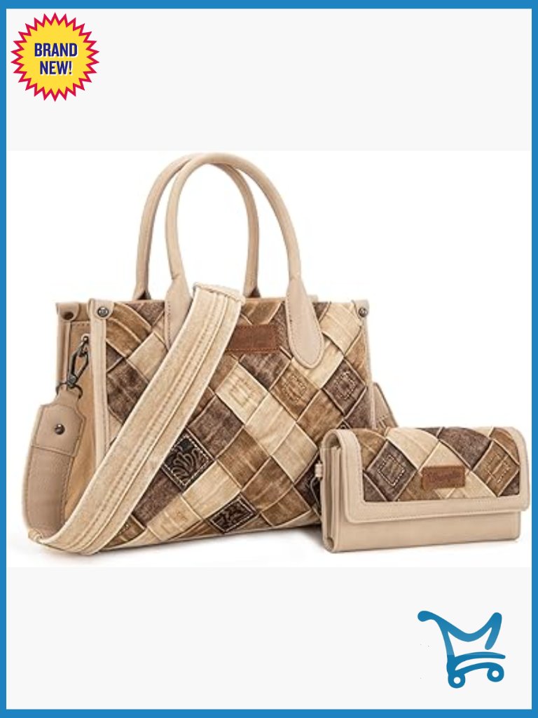 Medium Canvas Tote Bag With Removable Guitar Strap And Wallet